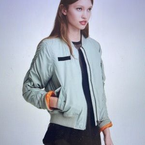 H&M Bomber Jacket With Suspenders